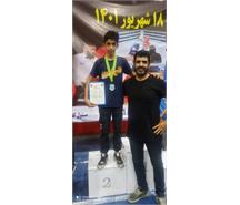 کسب مدال نقره نایب قهرمانی توسط دانش آموز پایه هشتم سپهر حیدرپناه